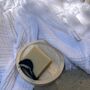 Izmir Flannel Luxury Blanket Mediterranean White, thumbnail 9 of 12