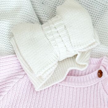 Valentines Heart Embroidered Personalised Romper, 7 of 11