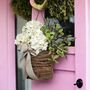 Hydrangea Vine Basket Spring Door Wreath, thumbnail 2 of 8