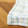 Tenby Stripe Padded Cotton Dog Bed, thumbnail 7 of 11
