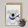 Koala Paper Balloon Greeting Card, thumbnail 1 of 4