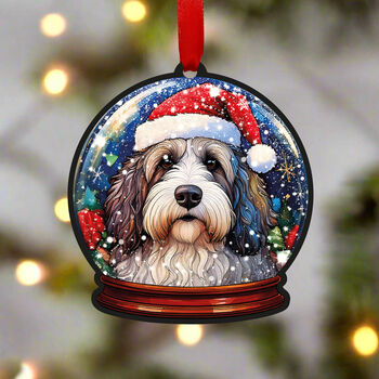 Old English Sheepdog Dog Tree Decoration, 2 of 2