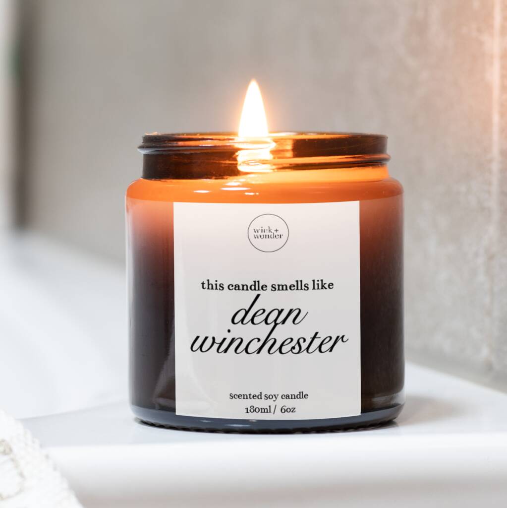 Smells Like Dean Winchester Candle, Dean Winchester Supernatural Gifts ...