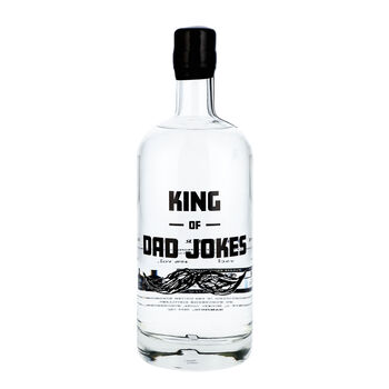 King Of Dad Jokes Gin/Vodka Alcohol Bottle, 2 of 5