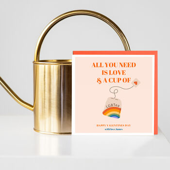 All You Need Is Love And A Cup Of Lgb Tea Card, 3 of 5