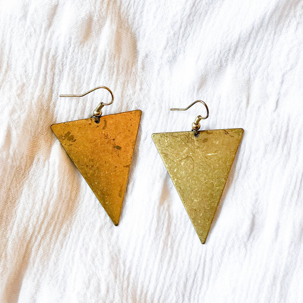 Statement Bold Geometric Drop Earrings