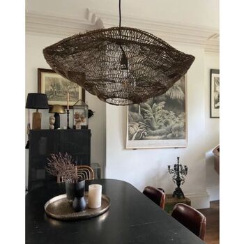 Dione Pendant Lamp, Antique Brass Or Black Finish, 6 of 6
