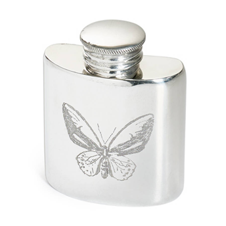 ladies purse butterfly hip flask by davidlouis design