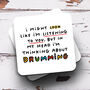 Personalised Mug 'Thinking About Drumming', thumbnail 3 of 3