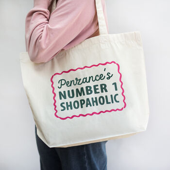 Personalised 'Shopaholic' Tote Bag, 2 of 3
