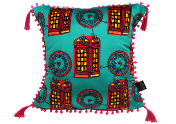 Love The British Accent Brights Eco Friendly Cushion, 2 of 3