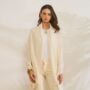 Ivory 100% Cashmere Travel Wrap Gift Boxed, thumbnail 1 of 11