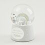 Personalised Welcome To The World Elephant Snow Globe, thumbnail 1 of 4
