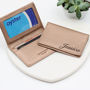 Name Personalised Leather Credit And Travel Card Holder, thumbnail 1 of 9
