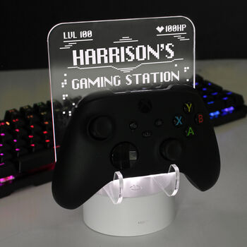 Personalised Gaming Controller Holder LED Light, 5 of 10