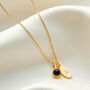 Birthstone Necklace With Initial And Real Diamonds, thumbnail 9 of 12