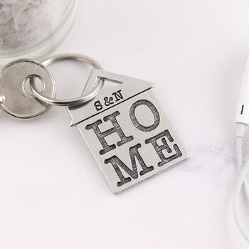 Home Couples New Home Housewarming Present Keyring, 7 of 9