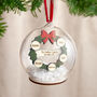 Family Wreath Personalised Christmas Bauble, thumbnail 1 of 2