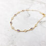 Gold Vermeil Plated Amethyst And White Topaz Bracelet, thumbnail 5 of 8
