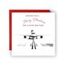 A350 Airrcraft Festive Christmas Card, thumbnail 1 of 4