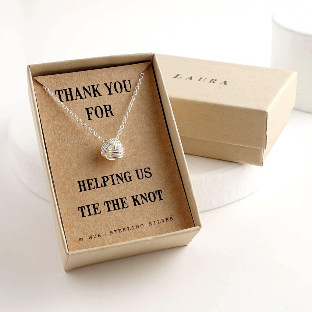 Personalised Bridesmaid Gift | Botanical Sentiment Silver Tone Necklace and  Box | Sweetlea Gifts – Sweetlea Gifts Ltd