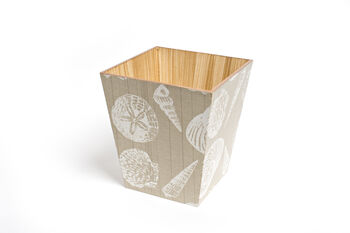 Wooden Cream Shell Toilet Roll Storage Box, 4 of 5