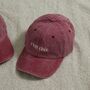 Personalised Vintage Burgundy Adult Cap, thumbnail 2 of 12