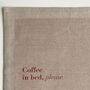 Coffee In Bed Linen Print, Unframed, thumbnail 3 of 6