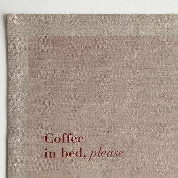 Coffee In Bed Linen Print, Unframed, 3 of 6