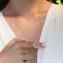 Aquamarine Sun Necklace, thumbnail 4 of 8