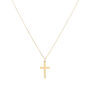 Arundel 9ct Gold Cross Pendant Necklace, thumbnail 1 of 3