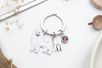 Pomeranian Personalised Keyring Dog Owner Gift, 3 of 9
