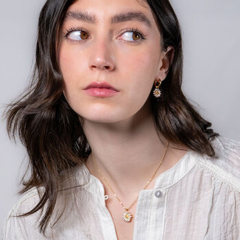 Daisy Huggie Earrings, 2 of 9