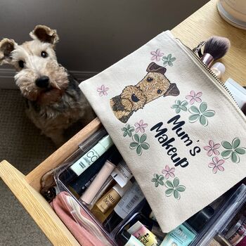 Personalised Ooopsie Daisy Dog Mum Makeup Bag, 3 of 12
