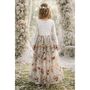 Enchanted Snow Long Sleeve Dress With Closed Back, thumbnail 5 of 7