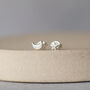 Sterling Silver Mini Mismatch Star And Moon Studs, thumbnail 5 of 9