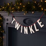Festive Acrylic 'Twinkle' Christmas Bunting, thumbnail 1 of 2