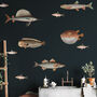 Vintage Fish Illustration Wall Stickers, thumbnail 2 of 6