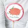 Pig Birthday Lollipop, thumbnail 1 of 2