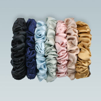Colourful Mulberry Silk Hair Scrunchie, 2 of 7