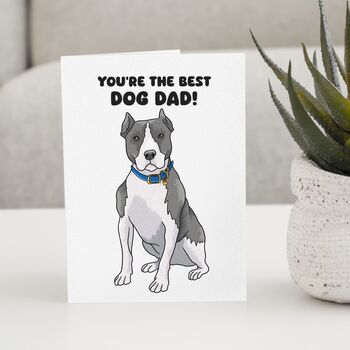 Personalised Pitbull Terrier Birthday Celebration Card, 6 of 12