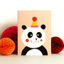 Mini Panda Greetings Card, thumbnail 1 of 5