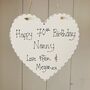 Personalised Birthday Name Heart 50th 60th 70th, thumbnail 8 of 11