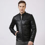 Mens' Sheepskin Luxury Leather Jacket, thumbnail 2 of 10