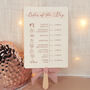 Sparkle Wedding Order Of The Day Fan, thumbnail 4 of 6