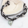 Murano Heart And Pearl Necklace In Gold Or Silver, thumbnail 7 of 11