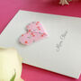 Personalised Cherry Origami Heart Love Card, thumbnail 6 of 8