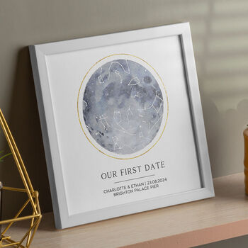 Personalised Star Map, Our First Date Print, 5 of 6