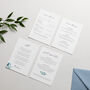 Blue Eucalyptus Wedding Invitation Suite, thumbnail 3 of 7