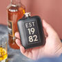 Personalised 40th Birthday Year Hip Flask, thumbnail 1 of 7
